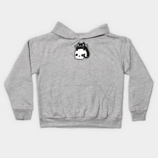 Happy Cat with Skull Kids Hoodie